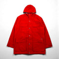 Woolrich 90年代 60/40クロス マウンテンパーカー L レッド ドローコード ライナー付 ダブルジップ