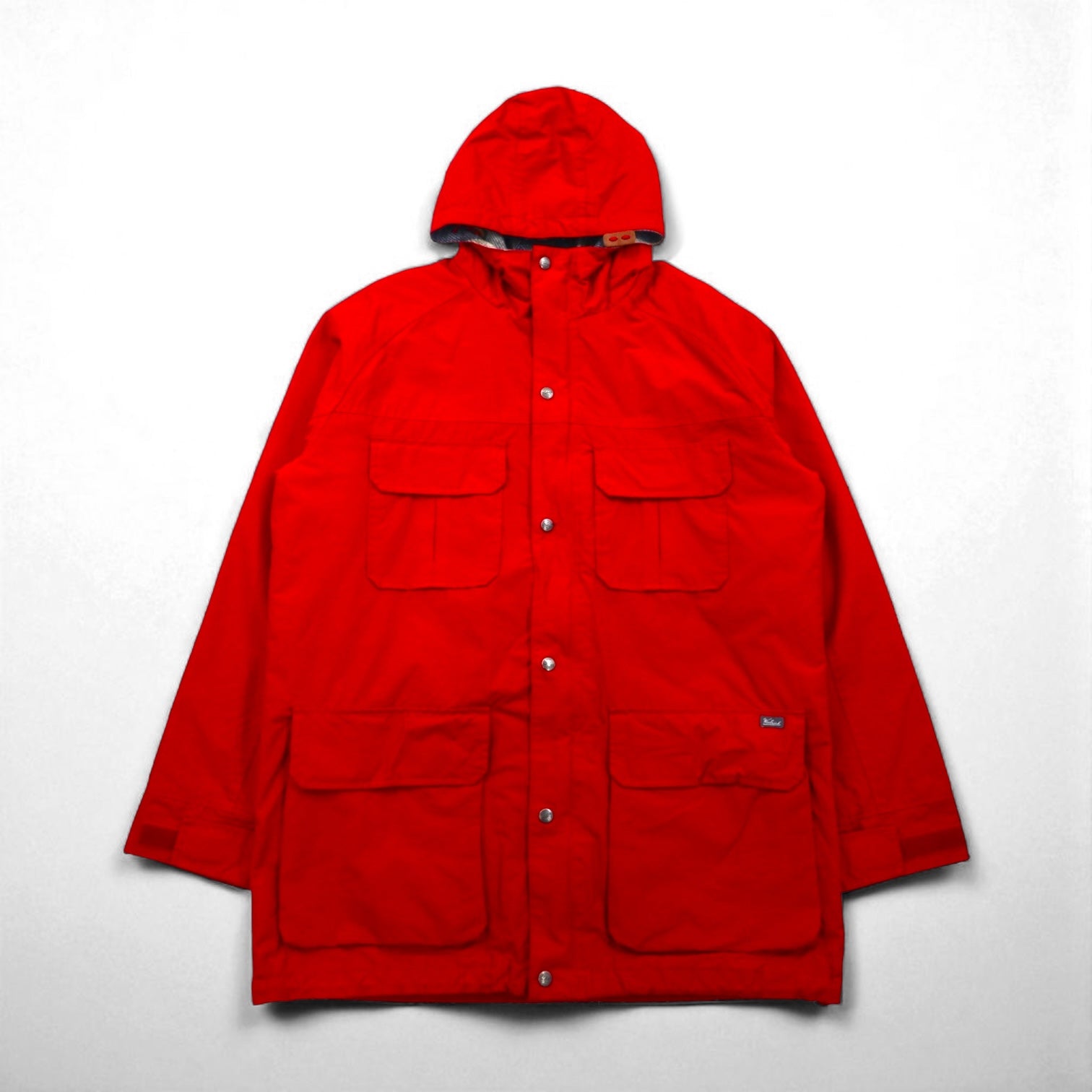 Woolrich 90年代 60/40クロス マウンテンパーカー L レッド ドローコード ライナー付 ダブルジップ