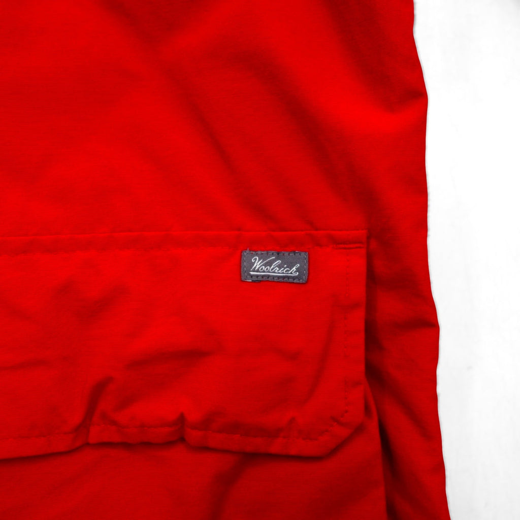 Woolrich 90年代 60/40クロス マウンテンパーカー L レッド ドローコード ライナー付 ダブルジップ