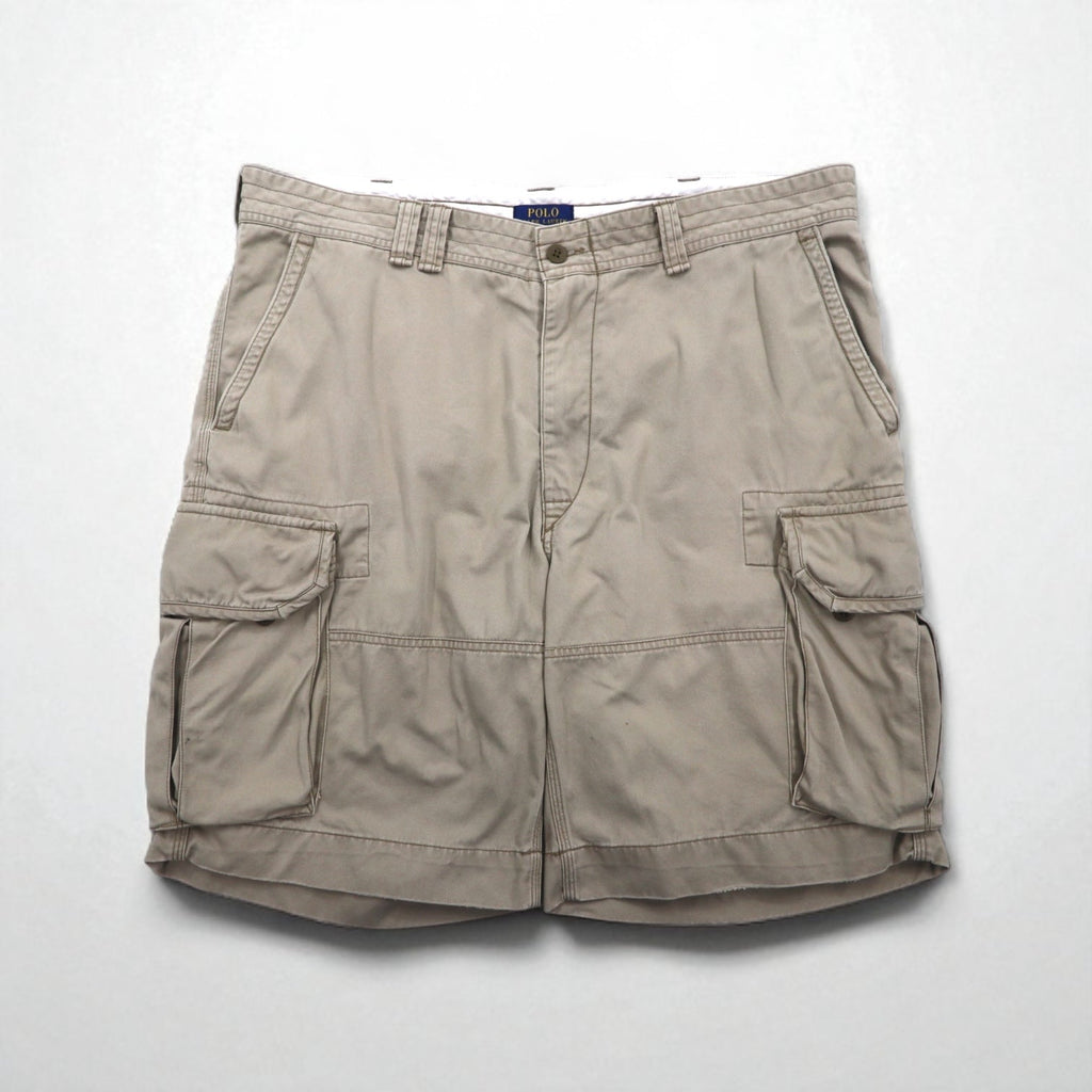 POLO RALPH LAUREN Pantaloncini Chino Cargo Corti XL Beige Cotone al ginocchio