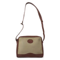 Burberrys Borsa a Spalla Vintage Marrone Nylon Canvas Pelle Interno Nova Check