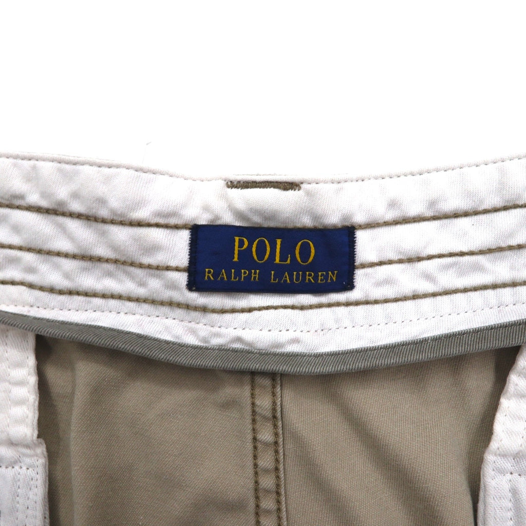 POLO RALPH LAUREN Pantaloncini Chino Cargo Corti XL Beige Cotone al ginocchio