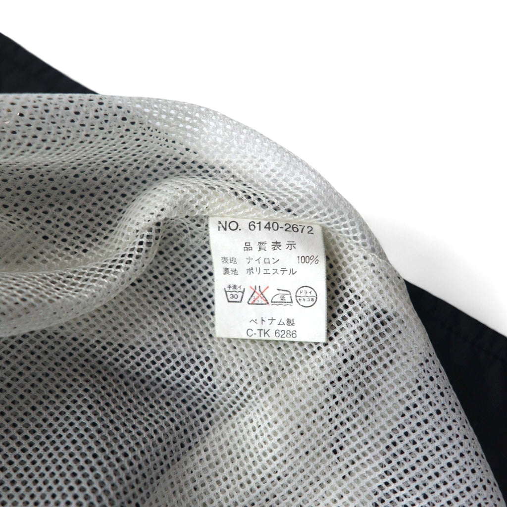 CONVERSE Giacca Coach anni '90 3L Nera Nylon Logo ricamato