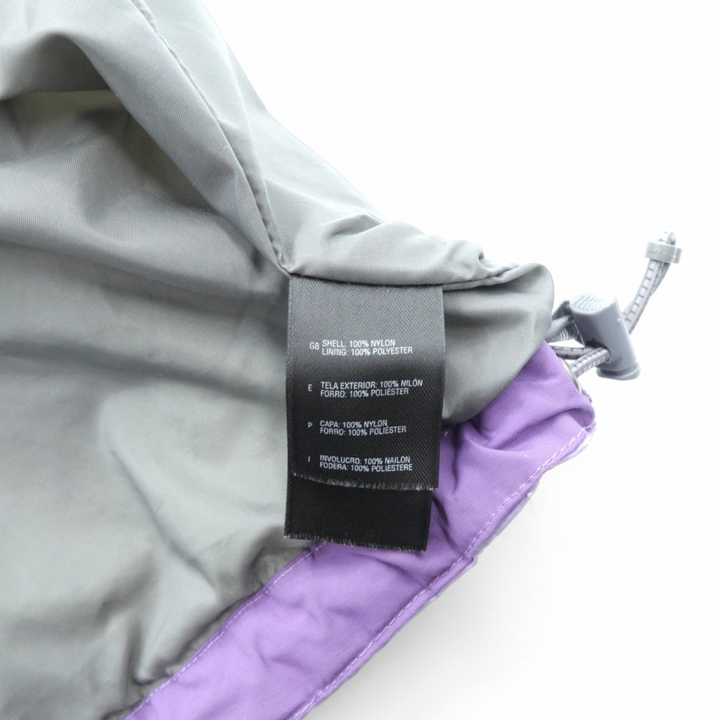 THE NORTH FACE 防水 HYVENT マウンテンパーカー L パープル ドローコード ダブルジップ ジップインジップ搭載