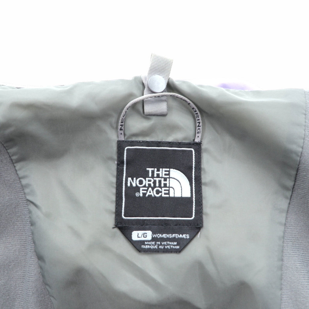 THE NORTH FACE 防水 HYVENT マウンテンパーカー L パープル ドローコード ダブルジップ ジップインジップ搭載