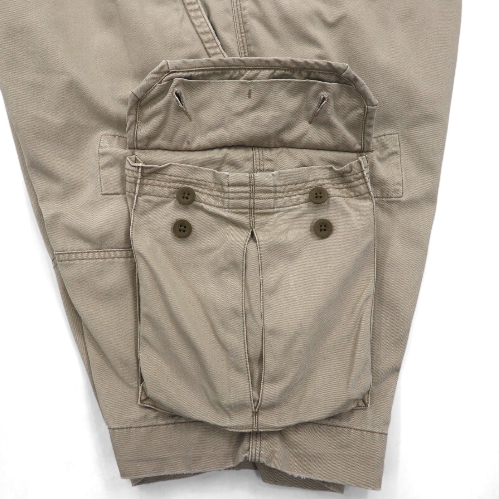 POLO RALPH LAUREN Pantaloncini Chino Cargo Corti XL Beige Cotone al ginocchio