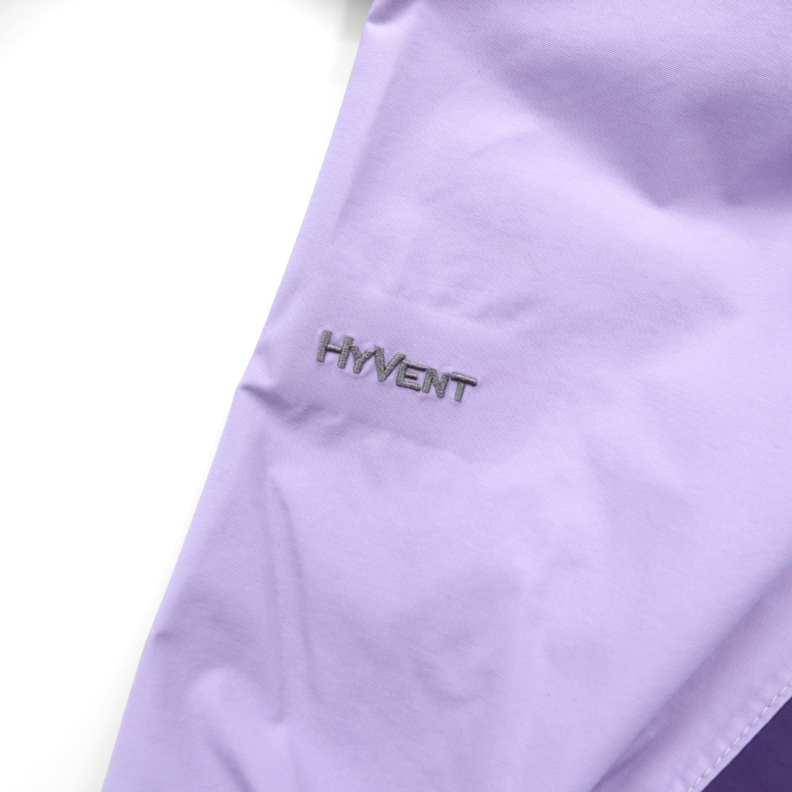 THE NORTH FACE 防水 HYVENT マウンテンパーカー L パープル ドローコード ダブルジップ ジップインジップ搭載