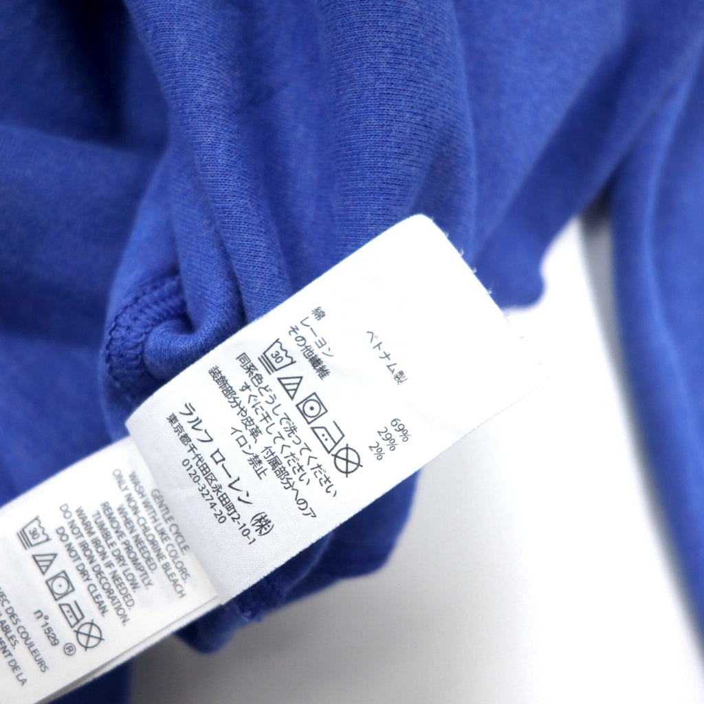 Polo Ralph Lauren Felpa Performance L Blu Cotone con ricamo piccolo pony