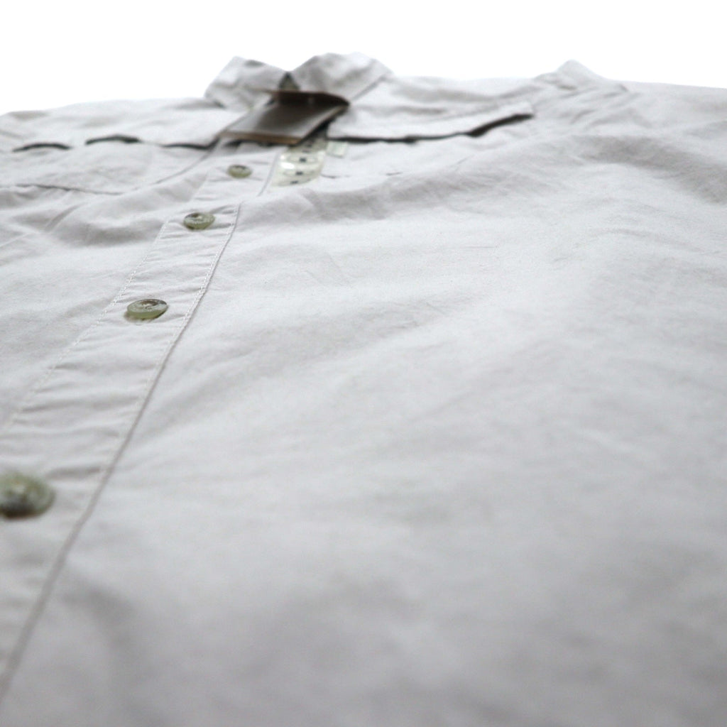 Columbia camicia a maniche corte abbottonata da pesca, taglia M, beige, poliestere, Marquam Trail S/S Shirt AM7240, Made in Sri Lanka, nuovo con etichette
