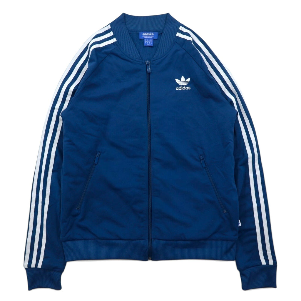 adidas originals Giacca da tuta Superstar Track Top modello ATP, taglia XL, blu navy, 3 strisce, trifoglio ricamato, Emb SG TT S00011, Made in Turchia