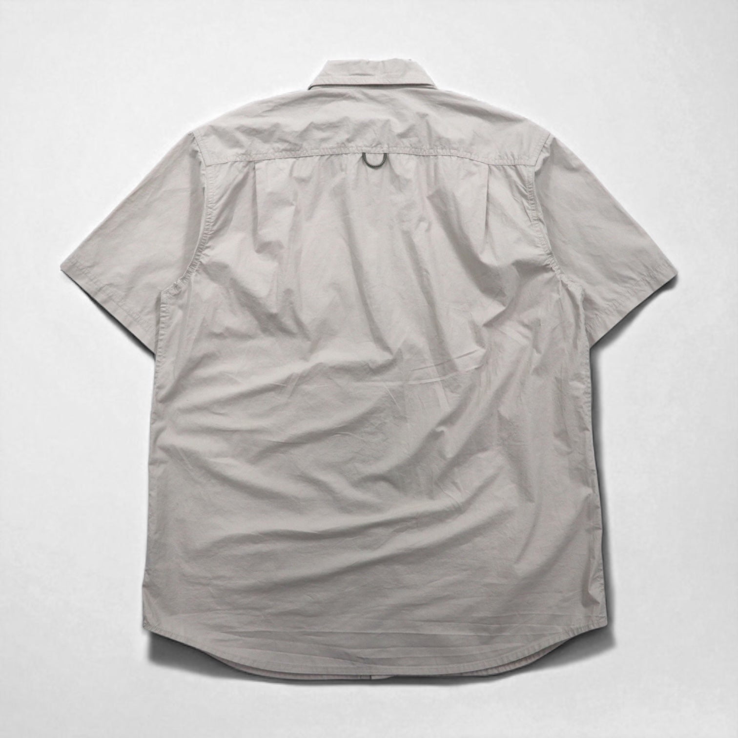 Columbia camicia a maniche corte abbottonata da pesca, taglia M, beige, poliestere, Marquam Trail S/S Shirt AM7240, Made in Sri Lanka, nuovo con etichette