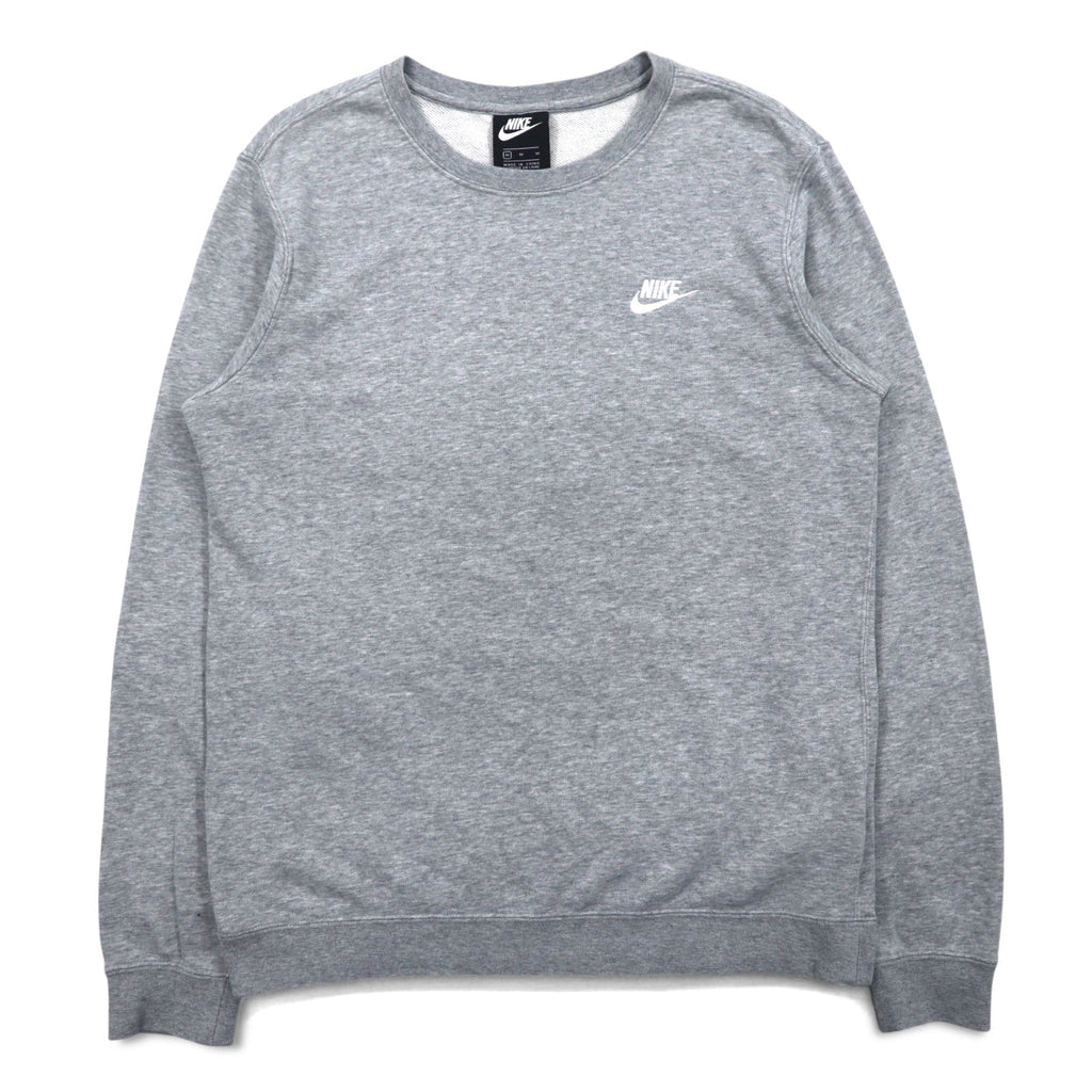 NIKE Felpa girocollo M grigio cotone 804343-063