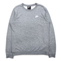 NIKE Felpa girocollo M grigio cotone 804343-063