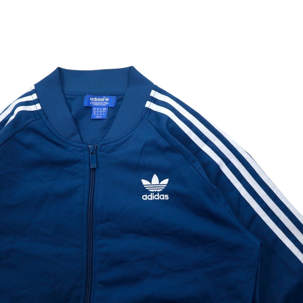adidas originals Giacca da tuta Superstar Track Top modello ATP, taglia XL, blu navy, 3 strisce, trifoglio ricamato, Emb SG TT S00011, Made in Turchia
