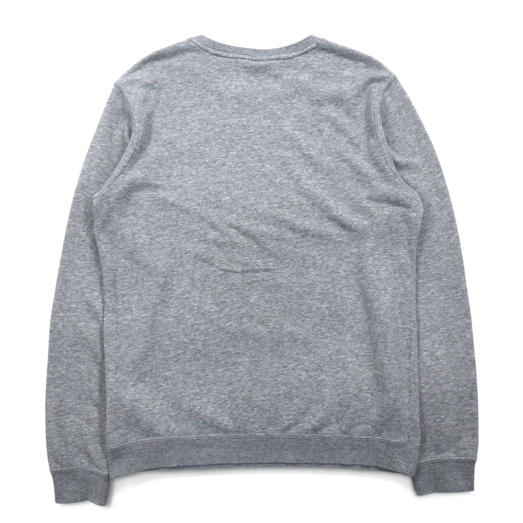 NIKE Felpa girocollo M grigio cotone 804343-063