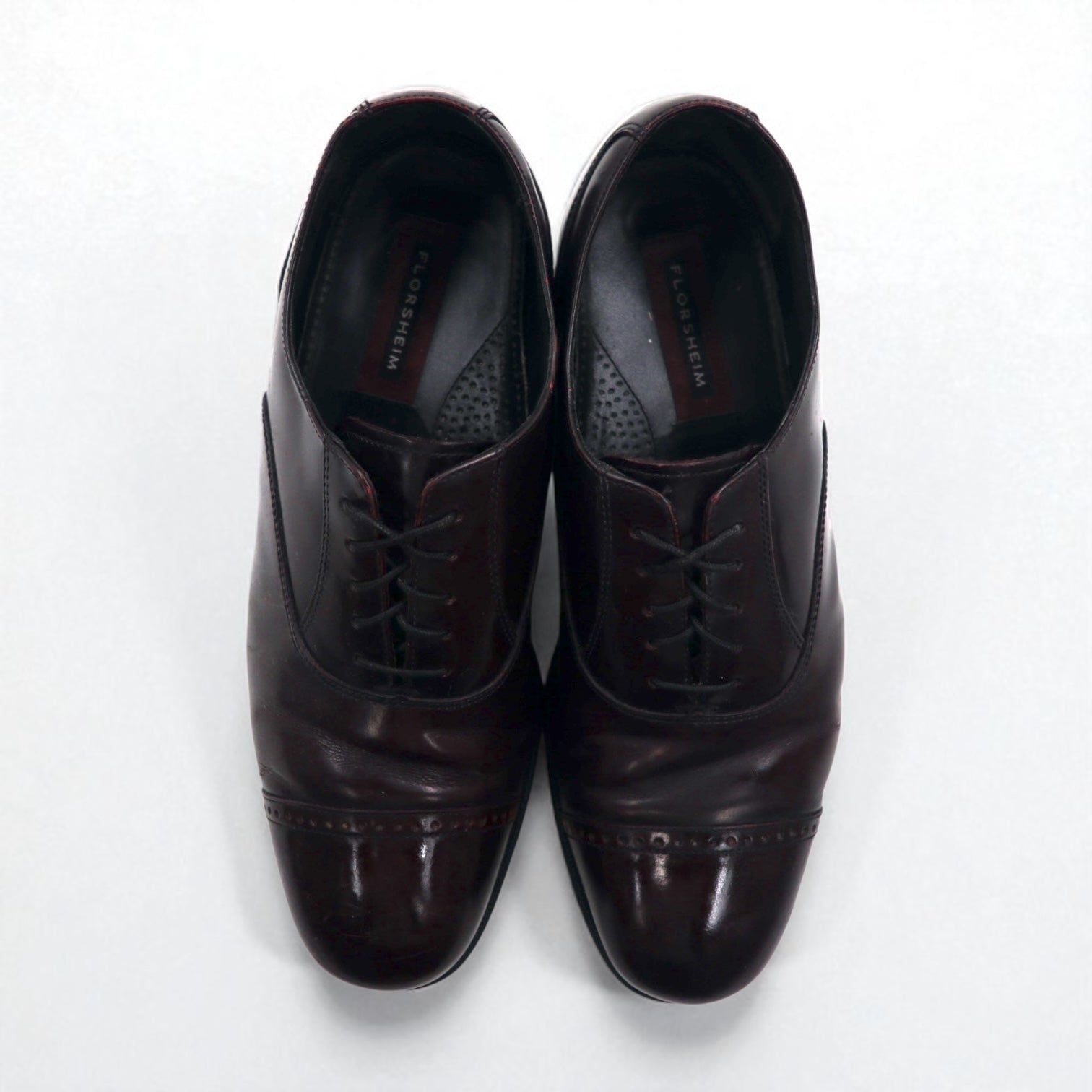 FLORSHEIM Scarpe stringate con punta dritta 27,5 cm, bordeaux, pelle 11616-601