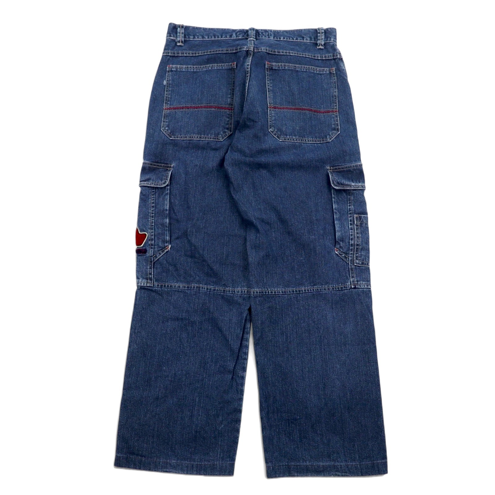 HOBO DNM anni '90 - Pantaloni cargo ampi in denim blu 86 in cotone
