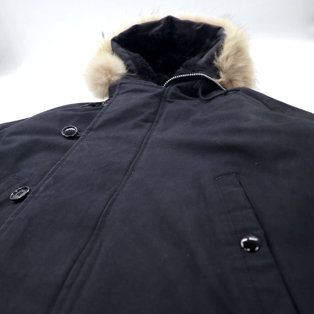 SPIEWAK & SONS GOLDEN FLEECE USA N-2B Giacca da volo 38 Nero Cotone 6N2BM0D