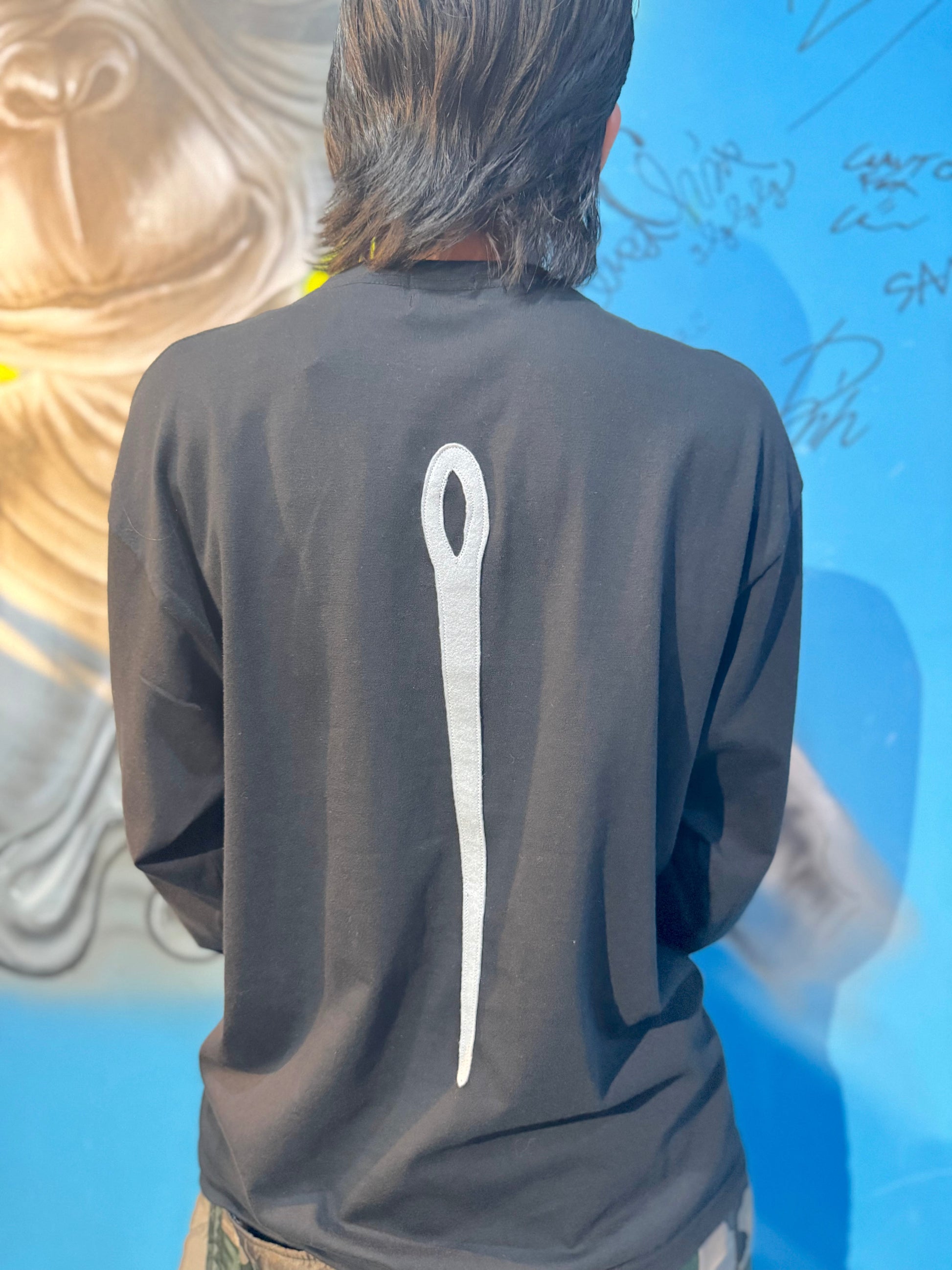 "RECHNICS" L/S TEE(BLACK)