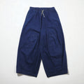 Needles Pantaloni H.D. in lino e denim - S, indigo blu, lino, cotone, made in Japan