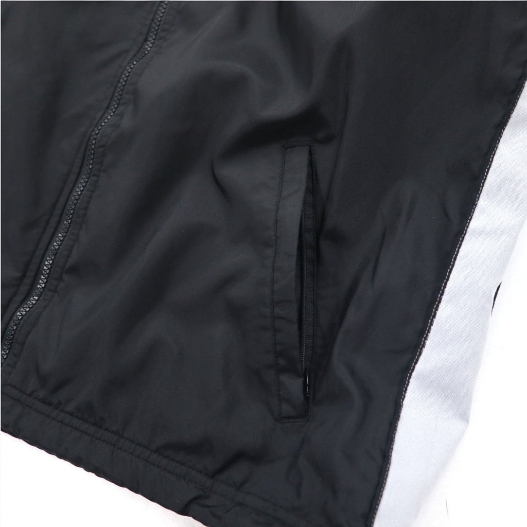 Giacca sportiva in nylon adidas TEAM anni '90, giacca da pista, tuta da ginnastica XL, strisce laterali, fodera in mesh