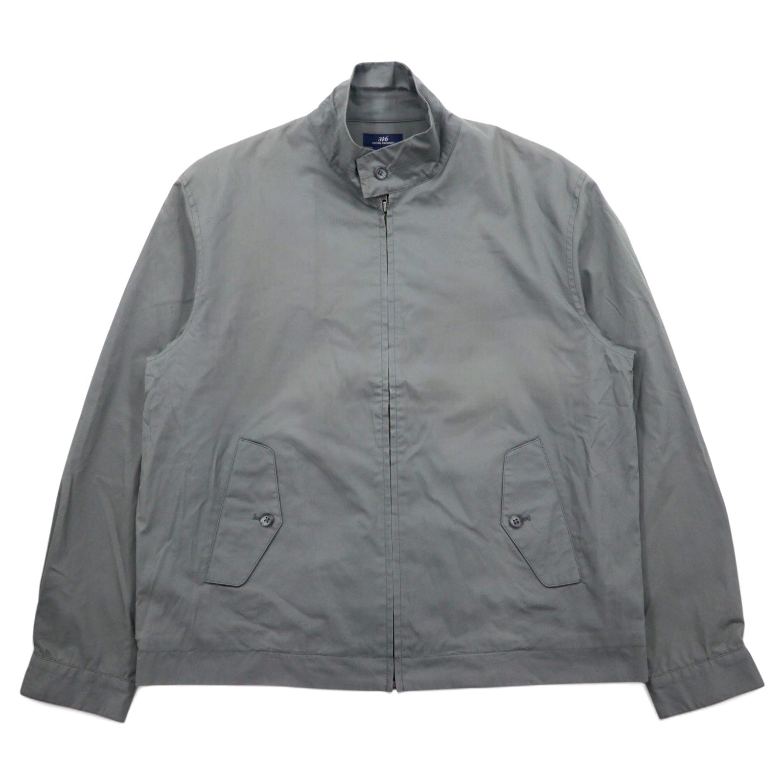 346 BROOKS BROTHERS スウィングトップ ハリントンジャケット M グレー コットン