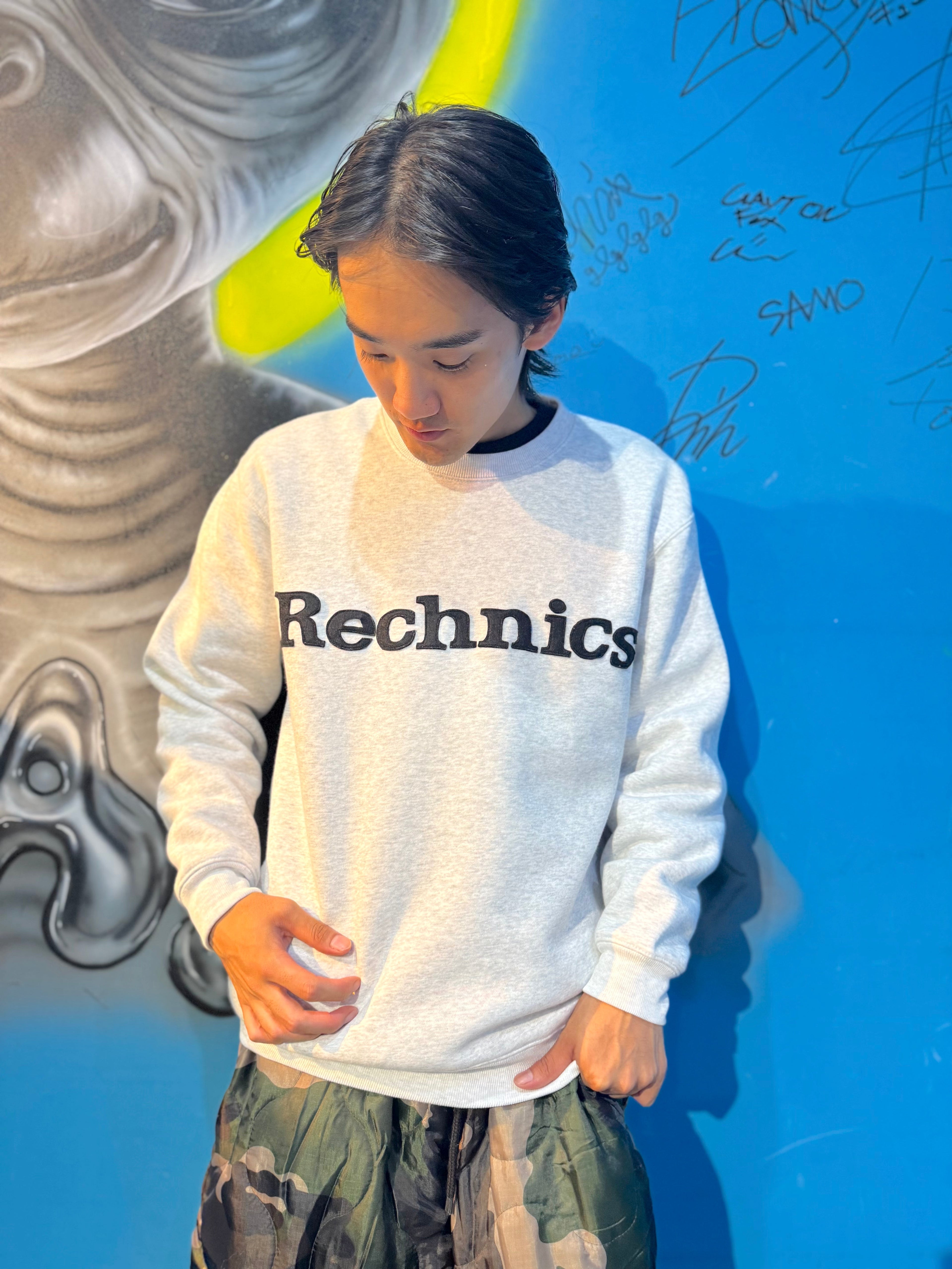 "RECHNICS" CREW NECK SWEAT(H,GRAY)