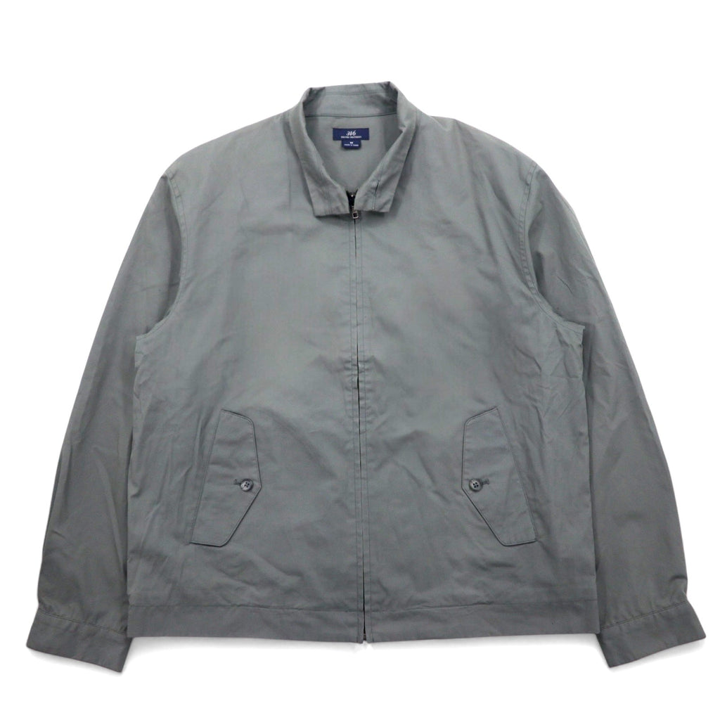 346 BROOKS BROTHERS Swing Top Harrington Jacket M Cotone Grigio