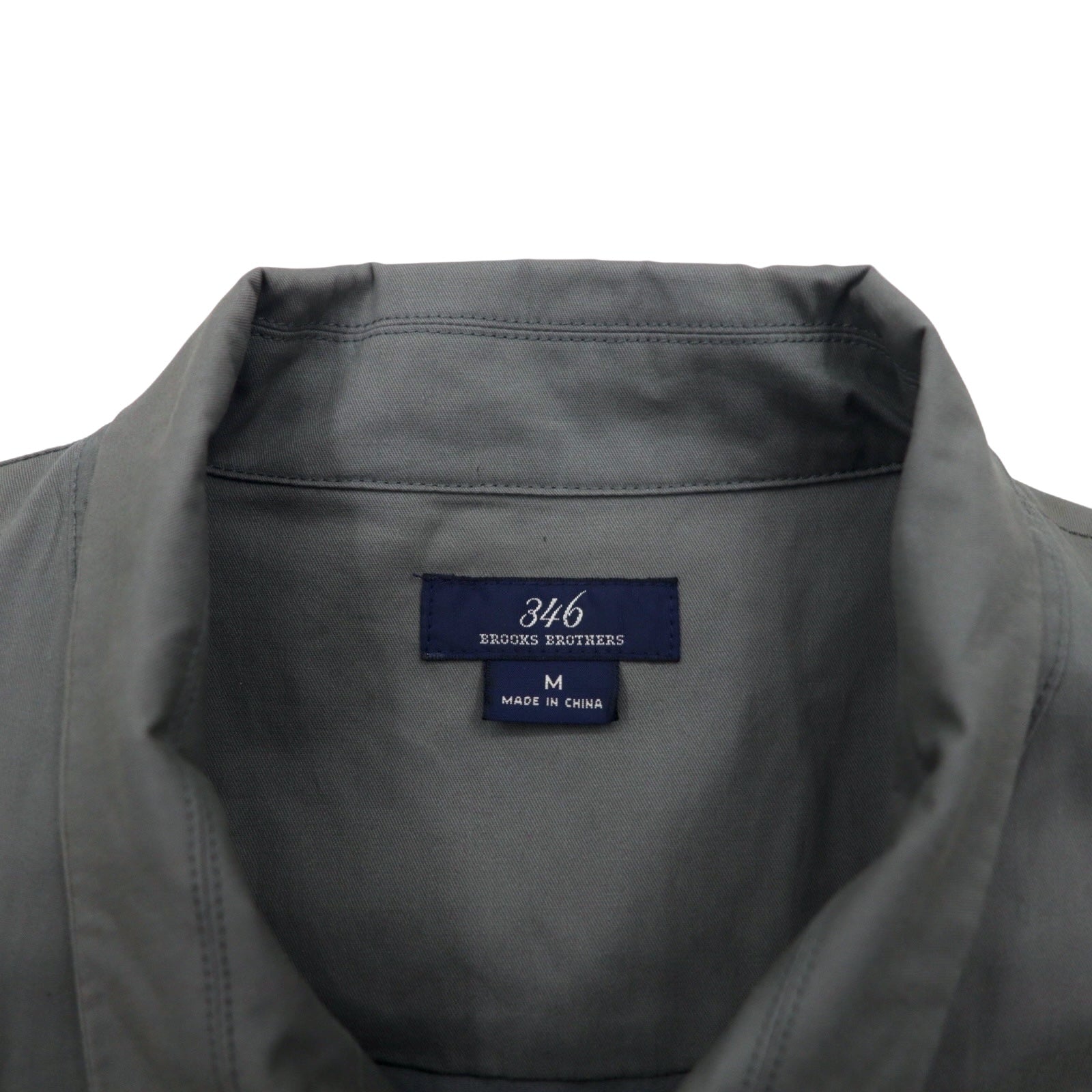 346 BROOKS BROTHERS スウィングトップ ハリントンジャケット M グレー コットン