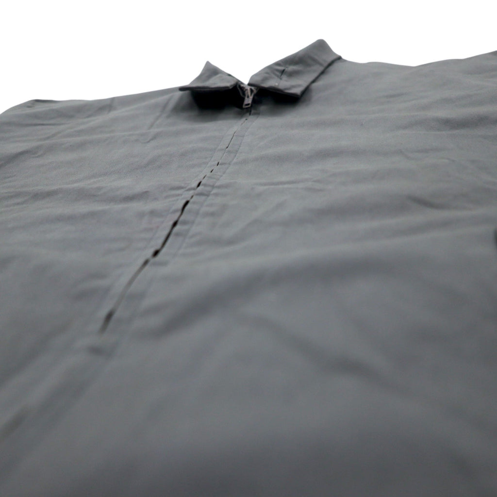 346 BROOKS BROTHERS Swing Top Harrington Jacket M Cotone Grigio
