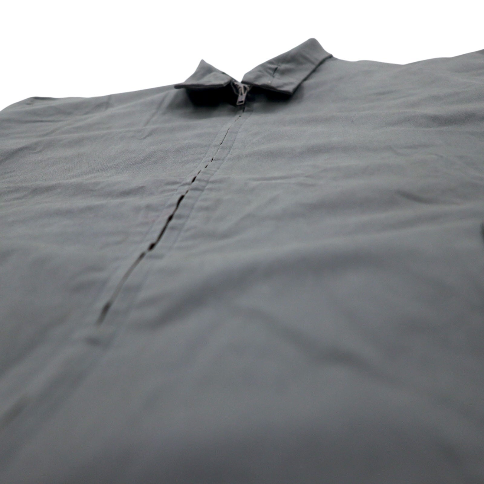 346 BROOKS BROTHERS Swing Top Harrington Jacket M Cotone Grigio