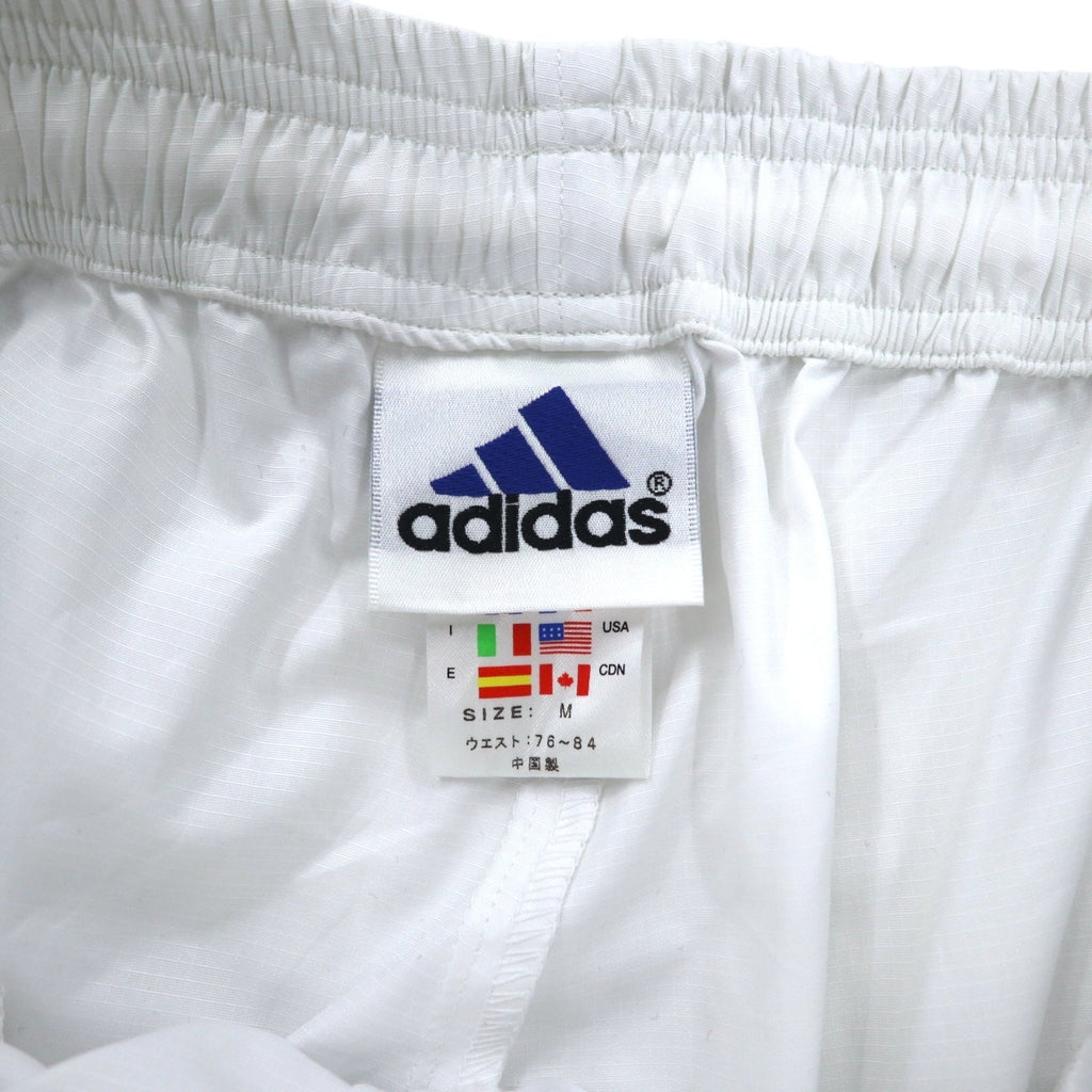 adidas anni '90 tuta sportiva a 3 strisce, giacca e pantaloni, taglia M, bianco e grigio