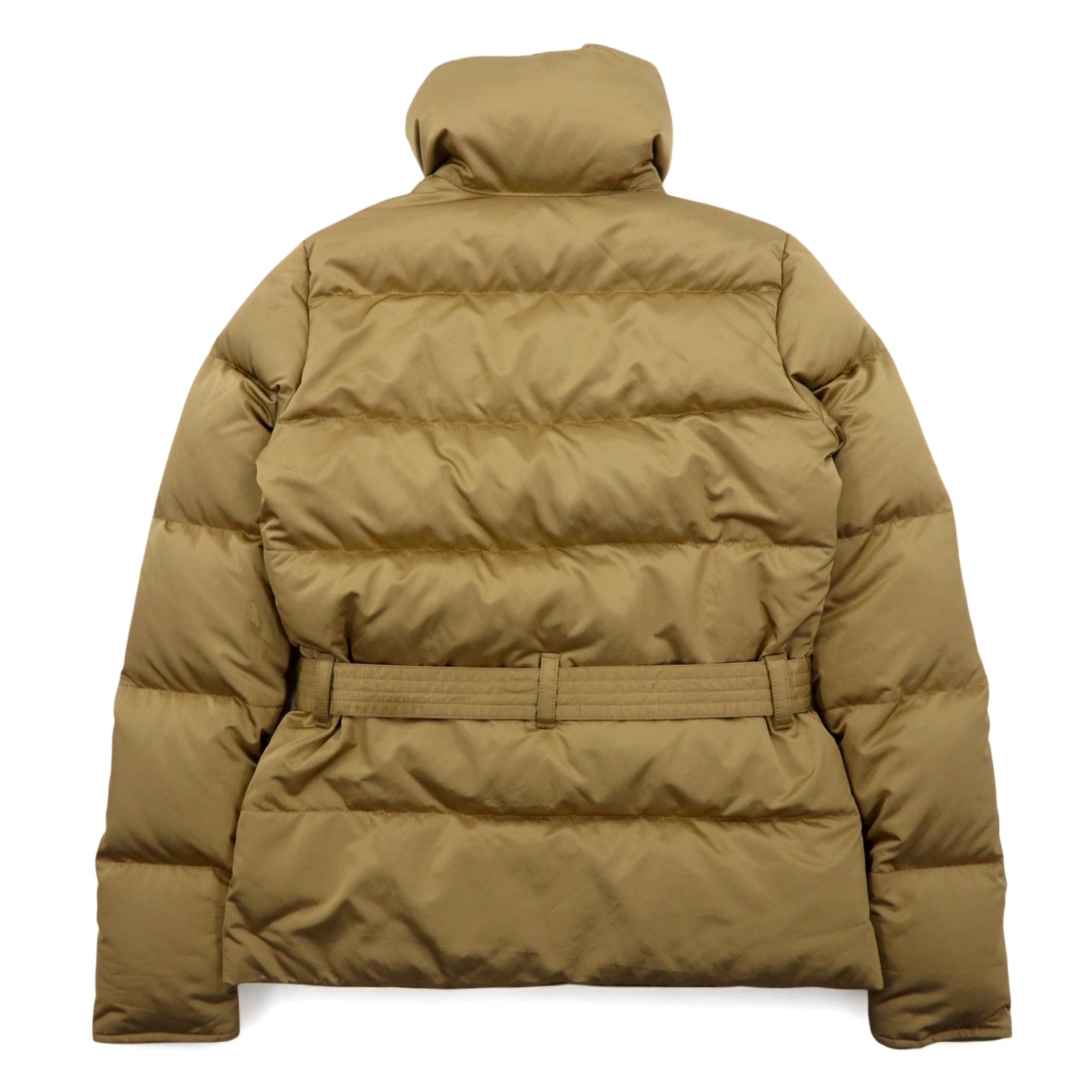 RALPH LAUREN Piumino S Beige Poliestere Logo Cintura Fibbia Doppia cerniera