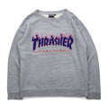 THRASHER MAGAZINE ファイヤーロゴ スウェット M グレー コットン