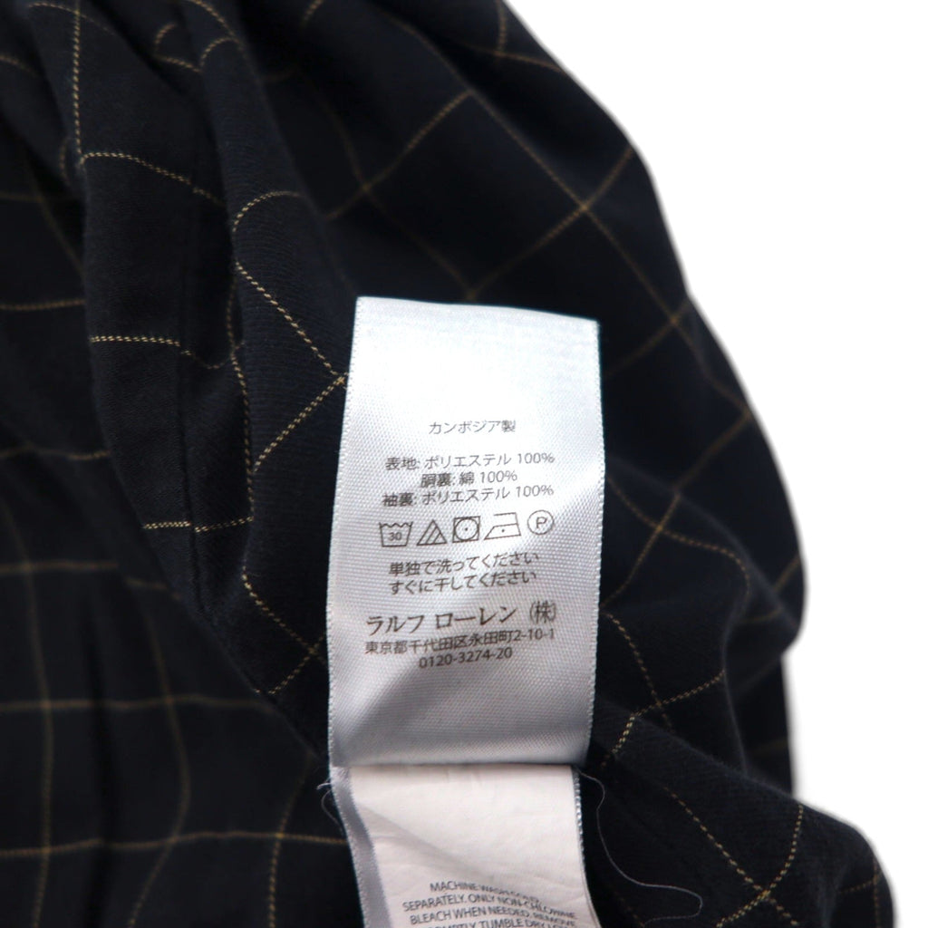 Polo Ralph Lauren スウィングトップ ハリントンジャケット 2XL ブラック チンストラップ スモールポニー刺繡