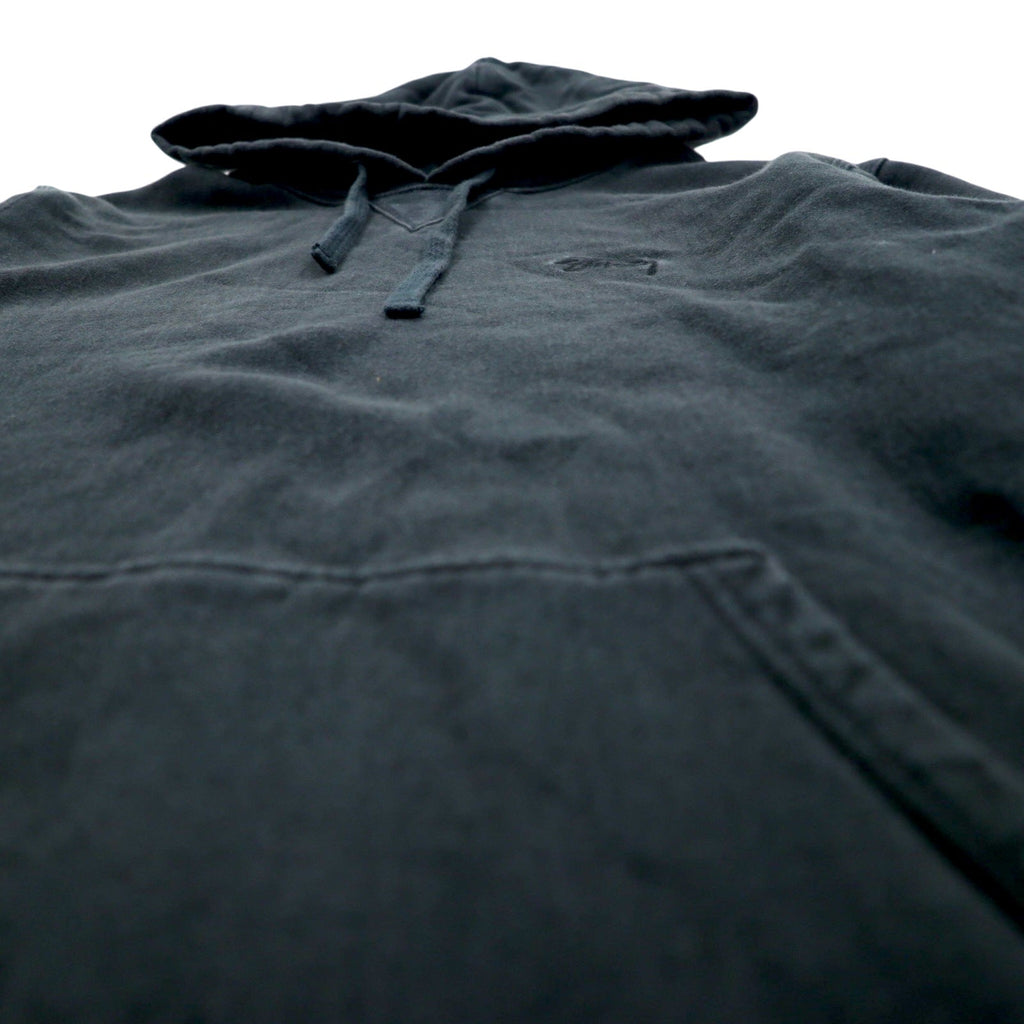 stussy Reverse Weave REVERSE WEAVE Felpa con cappuccio pullover L cotone logo ricamato monocolore nero