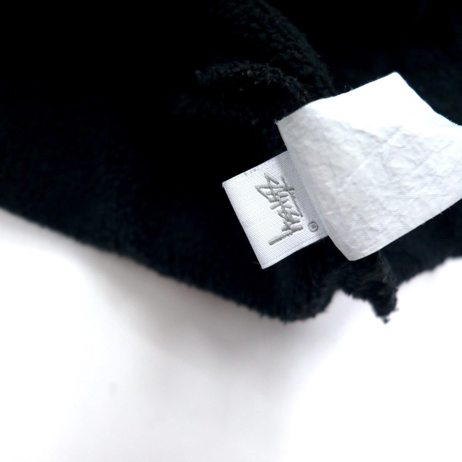 stussy Reverse Weave REVERSE WEAVE Felpa con cappuccio pullover L cotone logo ricamato monocolore nero