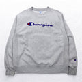 Champion Reverse Weave Felpa 2XL Grigia Stampa ad Inchiostro Cartellino Blu Replica Fatta in El Salvador