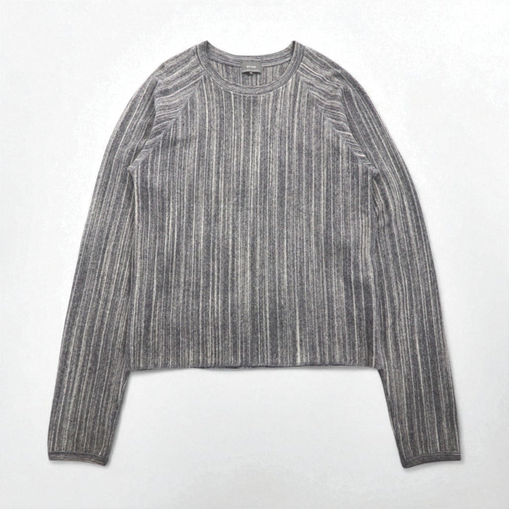 ATELIER BETON ( BIOTOP 取扱い ) パイル ロングスリーブ PILE LONG SLEEVE ニット セーター M グレー 171-18G 日本製