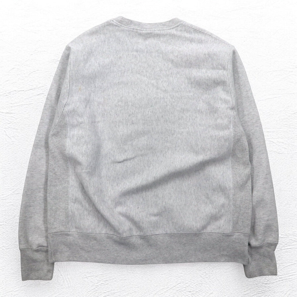 Champion Reverse Weave Felpa 2XL Grigia Stampa ad Inchiostro Cartellino Blu Replica Fatta in El Salvador