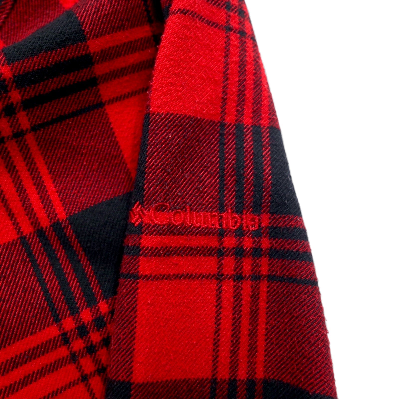 Camicia da lavoro in flanella Columbia Titanium M rossa e nera in cotone