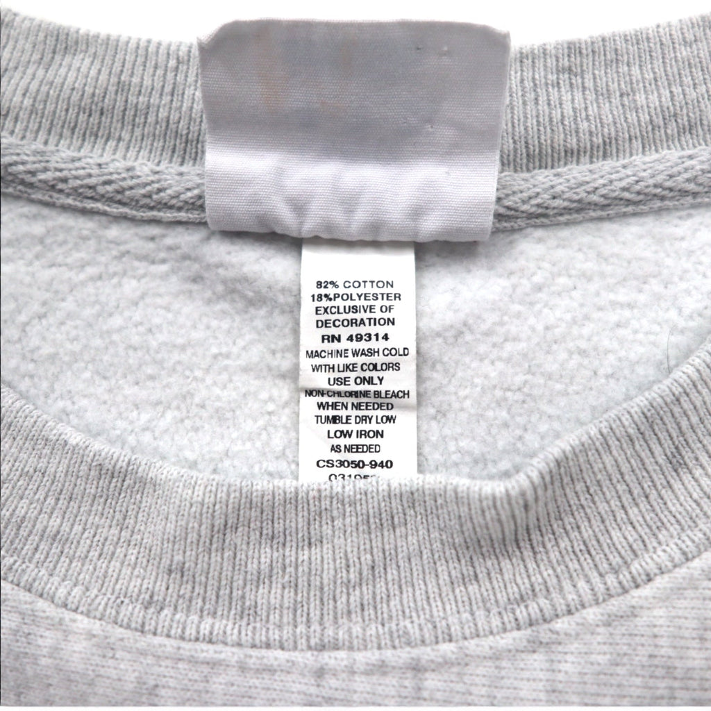 Champion Reverse Weave Felpa 2XL Grigia Stampa ad Inchiostro Cartellino Blu Replica Fatta in El Salvador