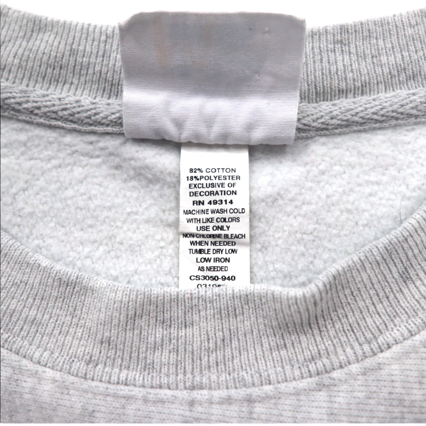 Champion Reverse Weave Felpa 2XL Grigia Stampa ad Inchiostro Cartellino Blu Replica Fatta in El Salvador