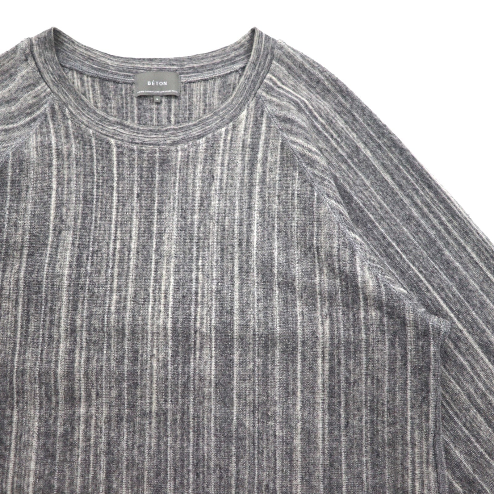 ATELIER BETON (distribuito da BIOTOP) maglione a maniche lunghe in spugna PILE LONG SLEEVE taglia M grigio 171-18G made in Japan