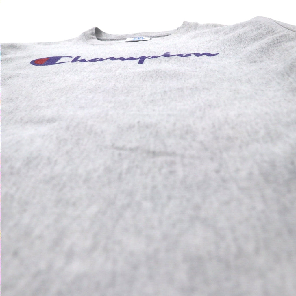 Champion Reverse Weave Felpa 2XL Grigia Stampa ad Inchiostro Cartellino Blu Replica Fatta in El Salvador