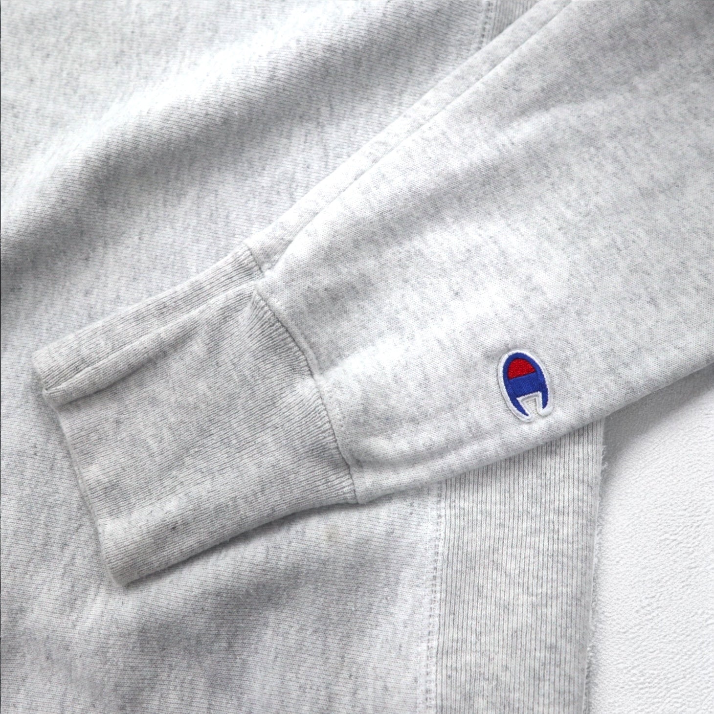 Champion Reverse Weave Felpa 2XL Grigia Stampa ad Inchiostro Cartellino Blu Replica Fatta in El Salvador