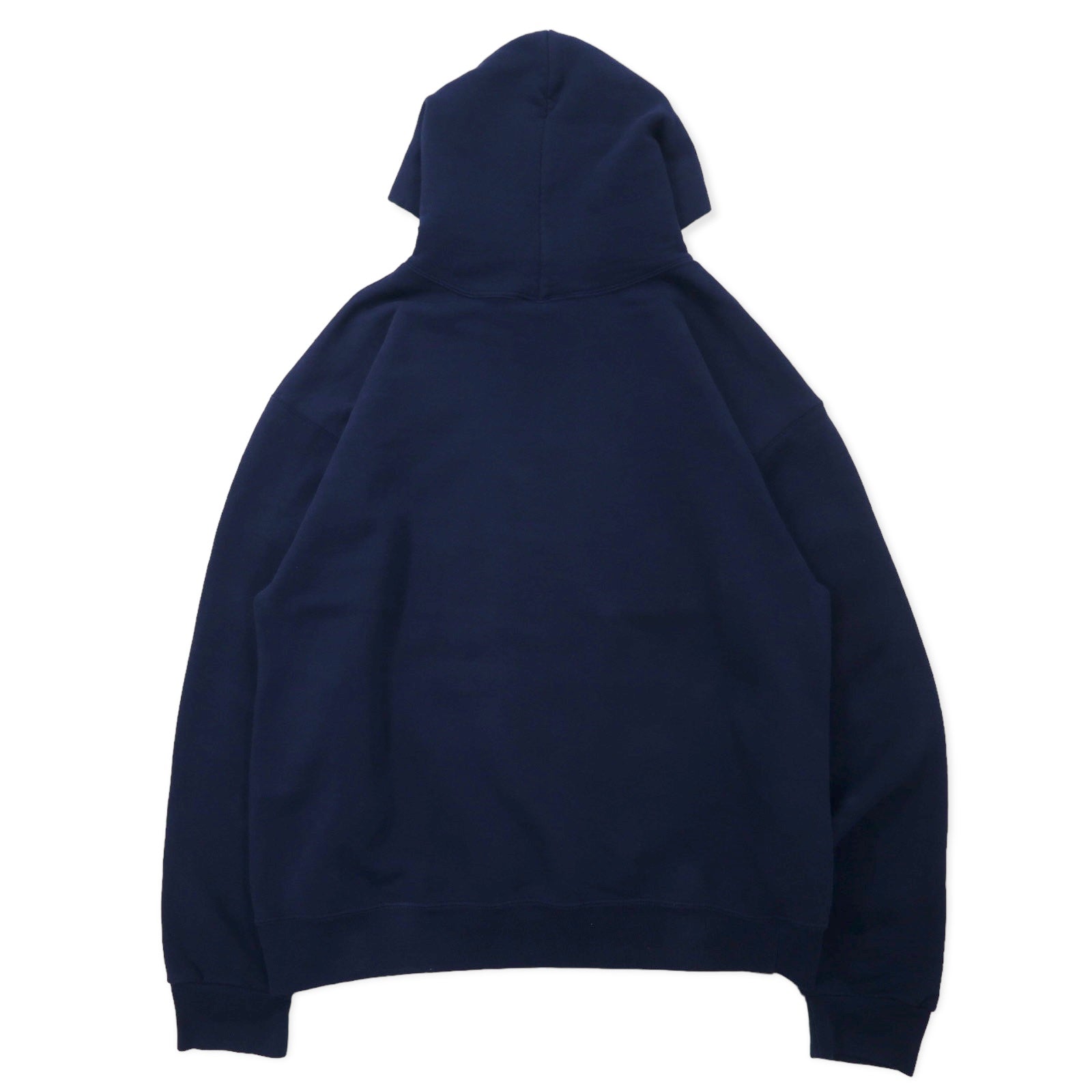 RUSSELL ATHLETIC Prodotto negli USA anni '90 Felpa con cappuccio pullover da college L blu navy cotone S.P.U. HOCKEY