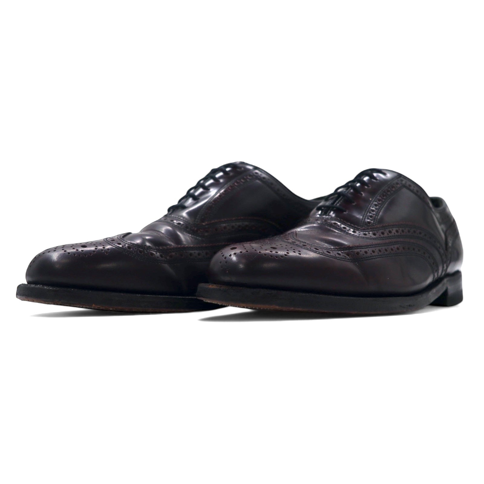 Scarpe Oxford wingtip FLORSHEIM IMPERIAL, USA, 26,5 cm, bordeaux, pelle, 93351