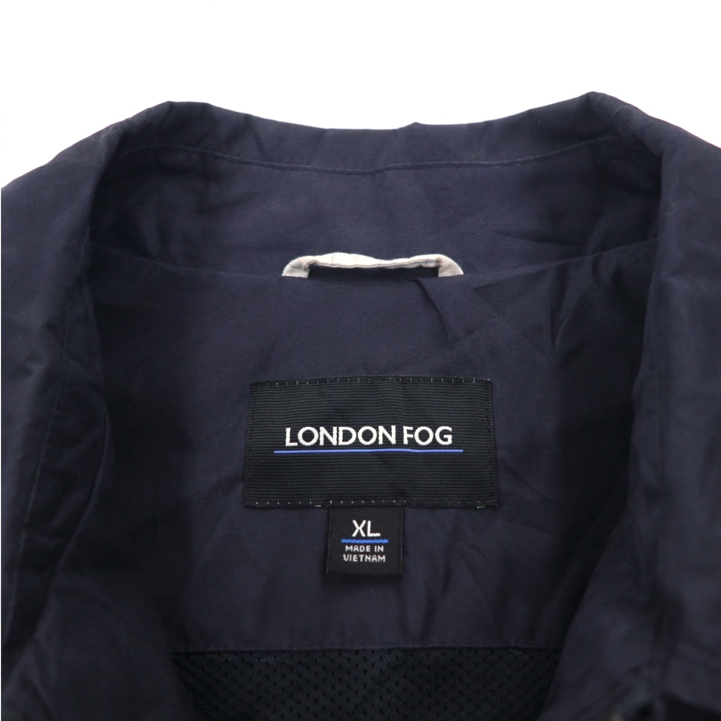 LONDON FOG Harrington Jacket a vento XL Blu scuro con fodera in mesh