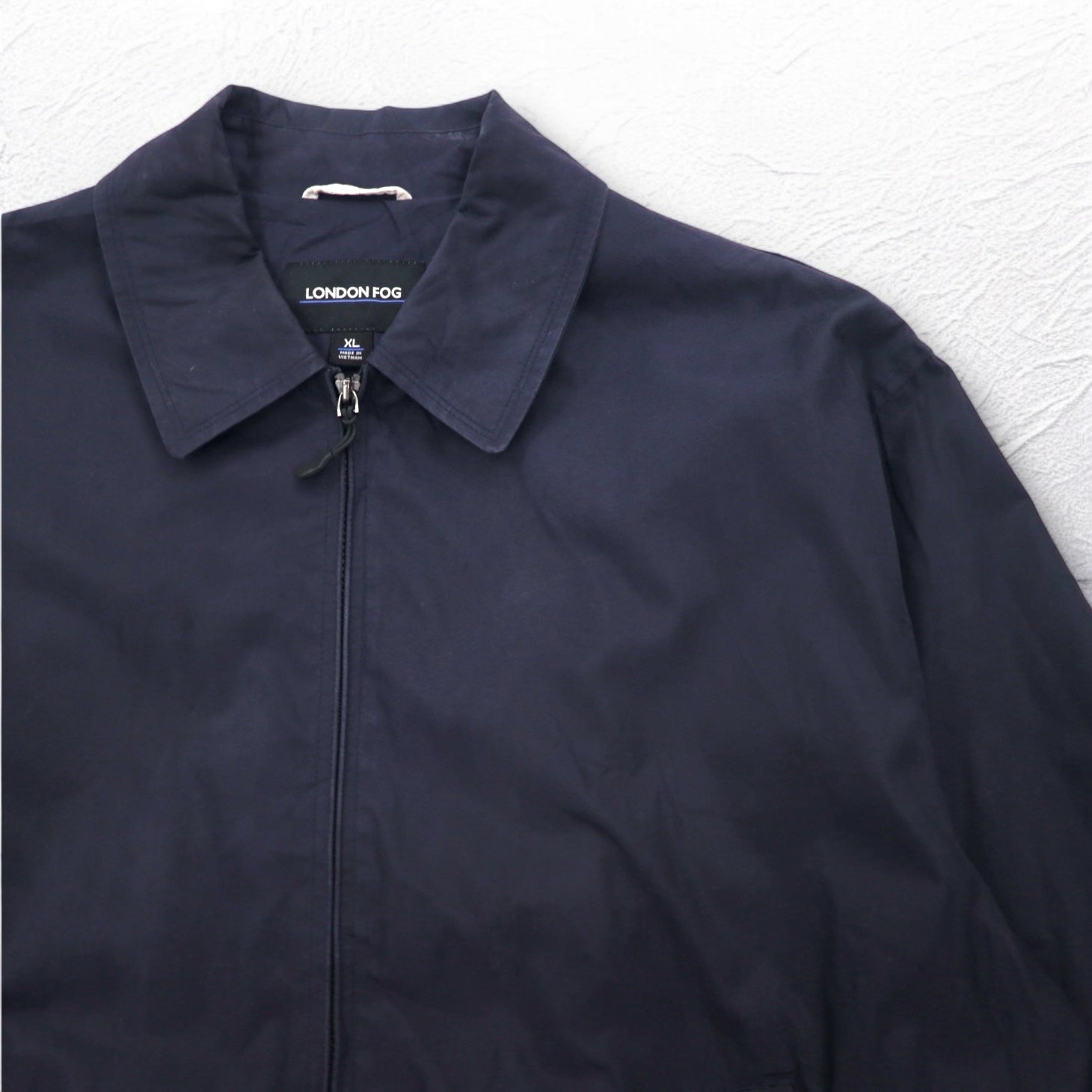 LONDON FOG Harrington Jacket a vento XL Blu scuro con fodera in mesh